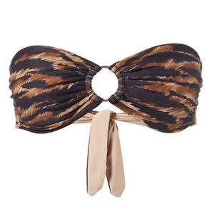 Melissa Odabash Home  Ancona Safari Bikini Top Size 42